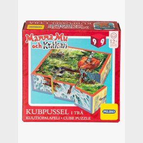 Peliko Mor Muh Og Krage Kubepuslespil 9 Brikker
