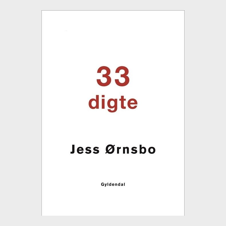 33 Digte - Jess rnsbo - Bog