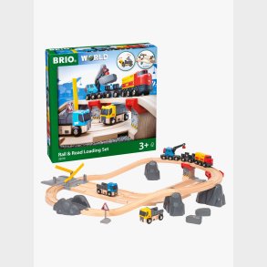 BRIO World 33210 Tog- og vejbane, lodses�t