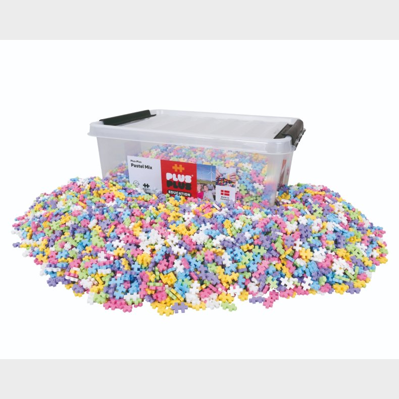 Plus-Plus Education Pastel - 6000 stk