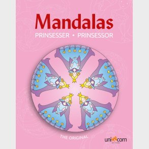 Mandalas malebog - Eventyrlige prinsesser