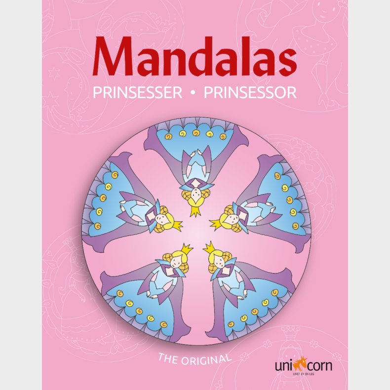 Mandalas malebog - Eventyrlige prinsesser