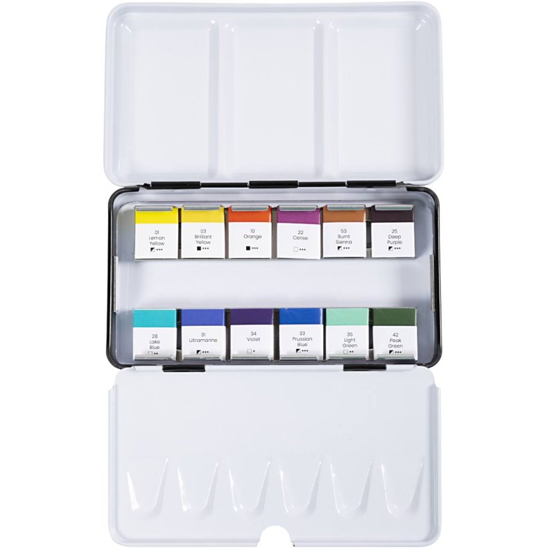 Creativ Company | Akvarelfarver Art Aqua - Mix, 12 farver