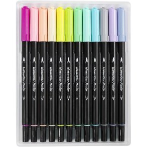 Creativ Company | Akvareltusser - Pastel, 12 stk