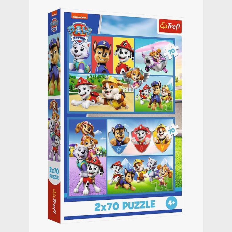 Trefl Paw Patrol Puslespil 2x70 Brikker