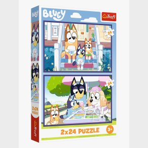 Trefl Bluey Puslespil 2x24 Brikker