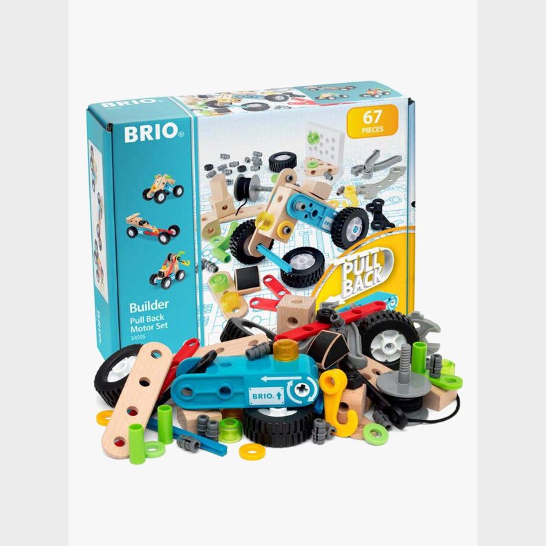 BRIO 34595 Pull Back Motor Bygges�t