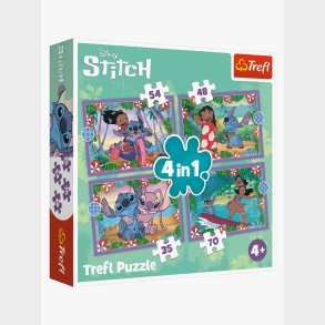 Trefl Lilo &  Stitch Puslespil 4-i-1
