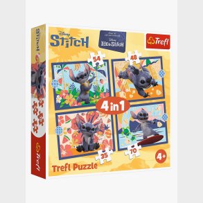 Disney Lilo &  Stitch Puslespil 4-i-1