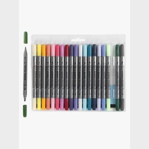 Colortime Tekstil Dobbeltusser Kompletterende Farver 20 stk.