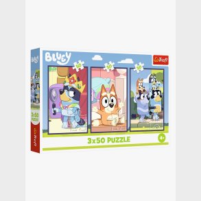 Trefl Bluey Family Puslespil 3x50 Brikker