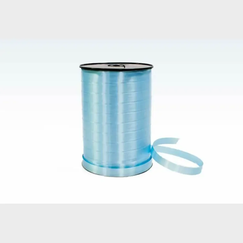 Gavebnd poly glat 10mm /250yds lysebl