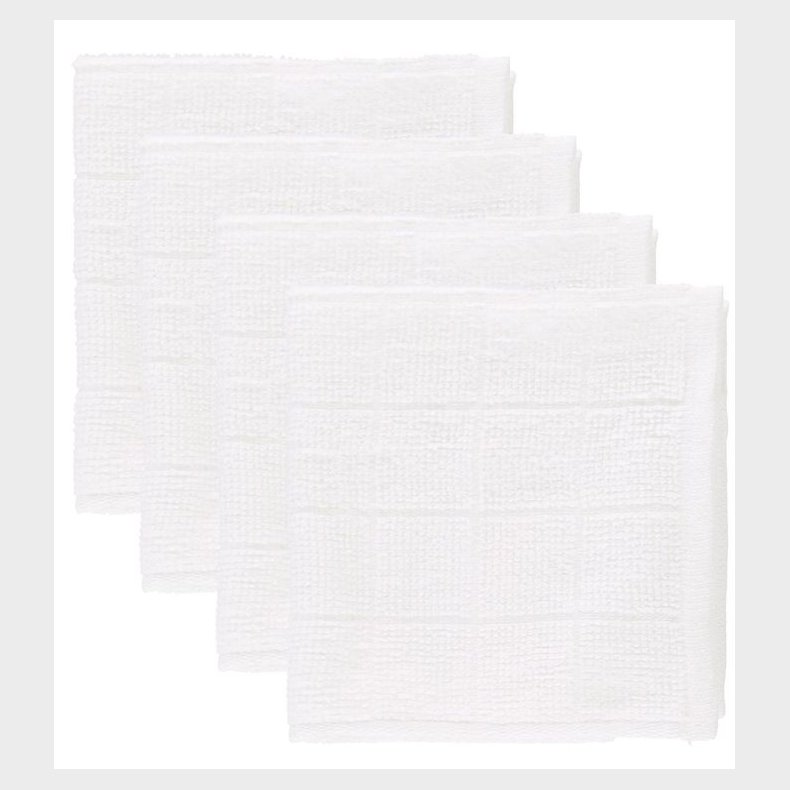 Pippi Vaskeklud - 4-pak - Hvid