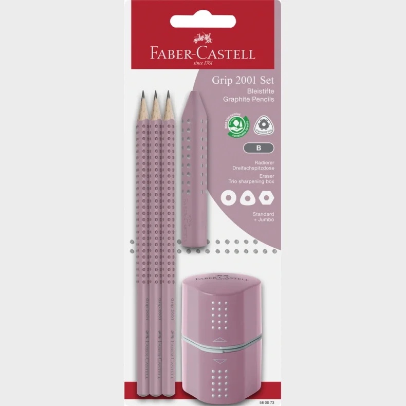 Blisterst Faber-Castell grip 2001 rose