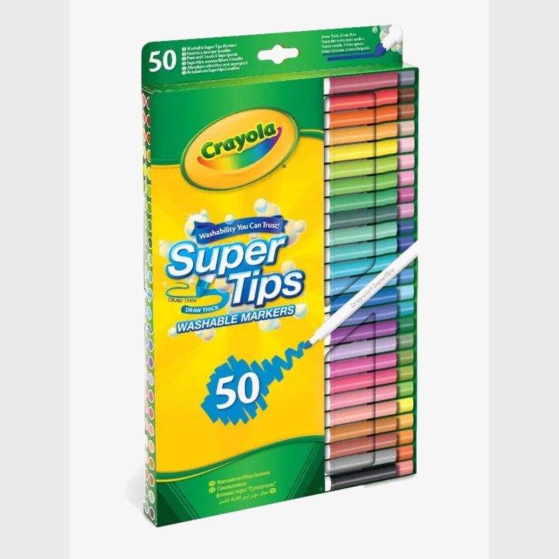 Crayola Super Tips Farveblyanter 50 Stk.