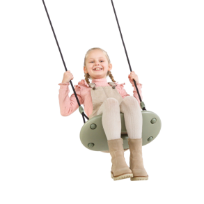 DICE | Plastgynge 45 x 24 cm - Salviegrn (sort reb)