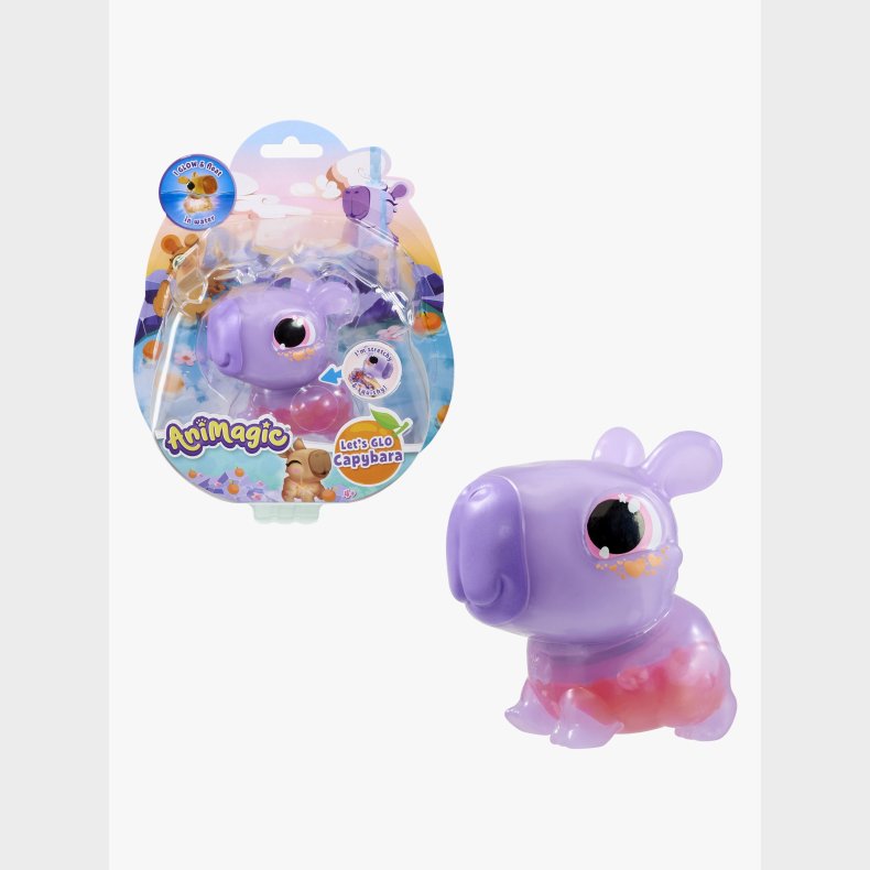 Animagic Let'S Glo Figur Kapivar, Lilla