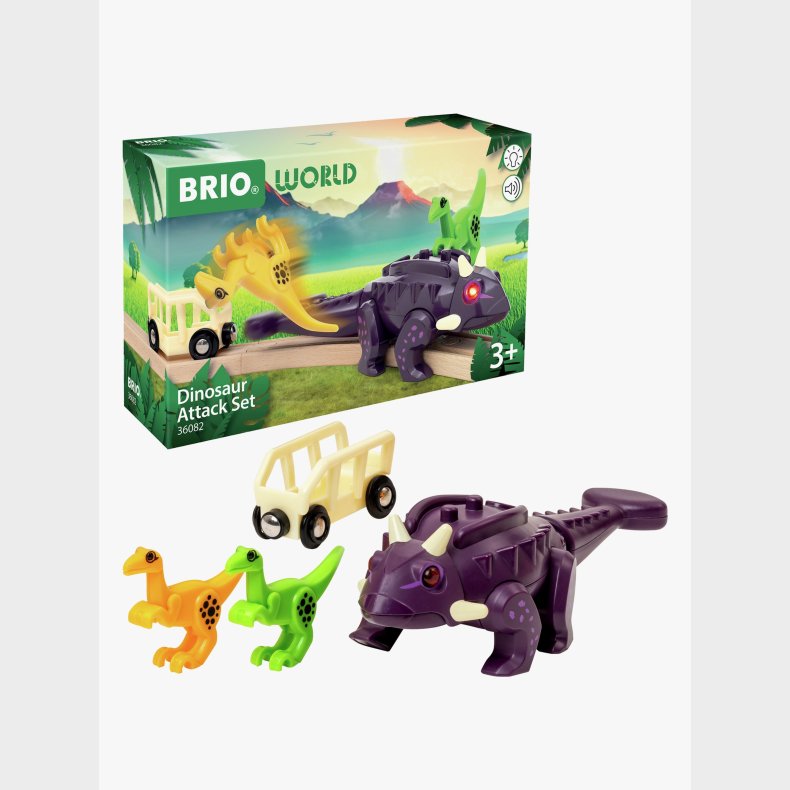 BRIO World 36082 Dinosaurvogn med Dinosaurer