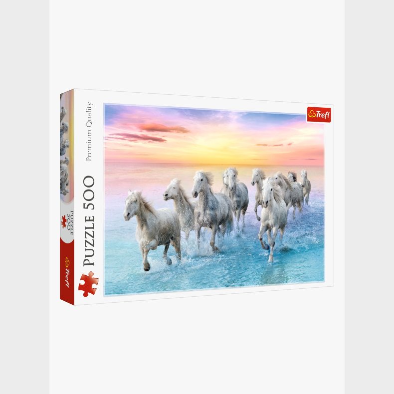 Trefl Galopperande Vita Hstar Puslespil 500 Brikker