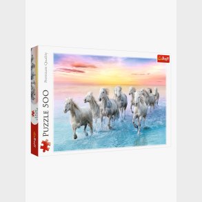 Trefl Galopperande Vita H�star Puslespil 500 Brikker
