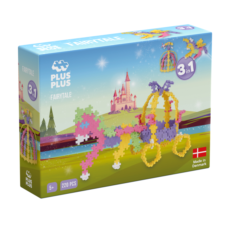 Plus-Plus Pastel - 3-i-1 Eventyr, 220 stk