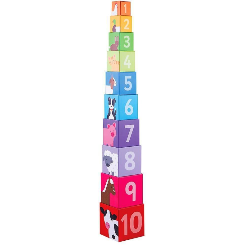 Stableklodser med tal og dyr