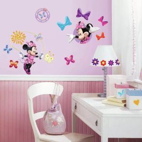 Minnie Mouse og Daisy wallstickers