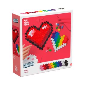 Plus-Plus - Puzzle By Number, Hjerter 250 stk