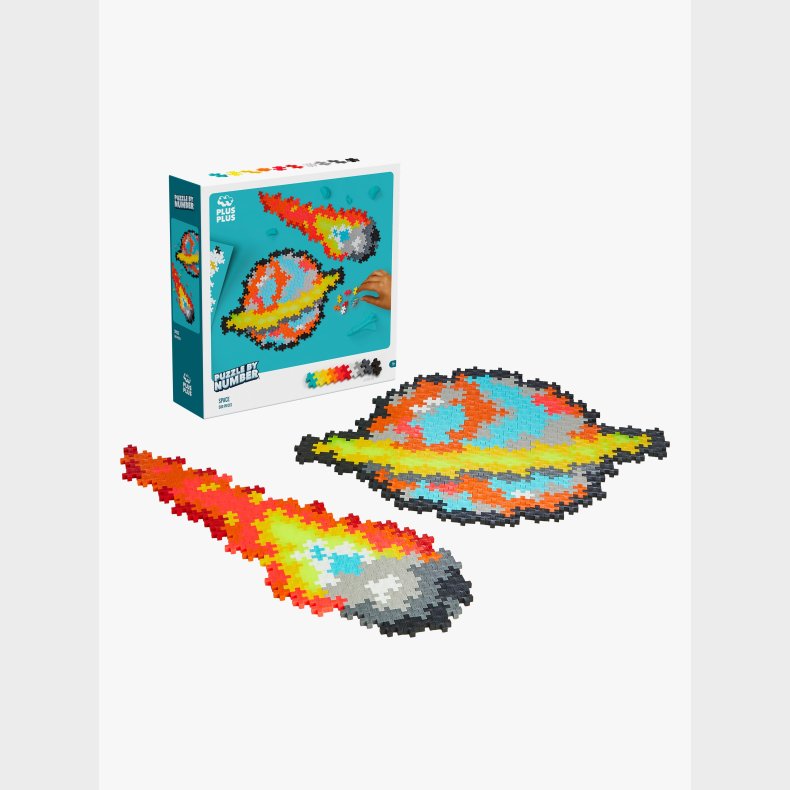 Plus-Plus Puzzle By Number Rummet 500 Dele