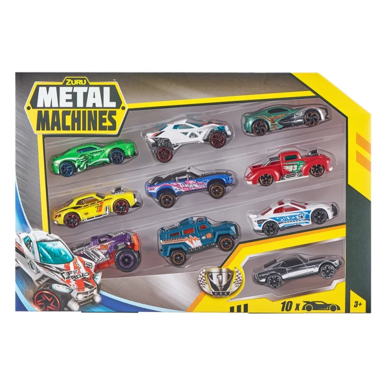Metal Machines Mini Racing Car 10-Pak