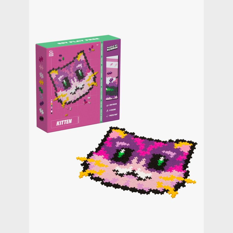 Plus-Plus Puzzle By Number Bygges�t Kattekilling 500 Dele