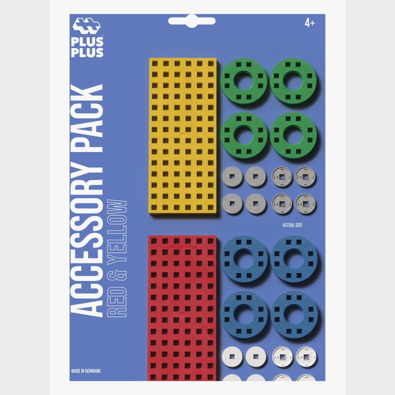 Plus-Plus Red and Yellow Tilbeh�rspakke 30 Dele