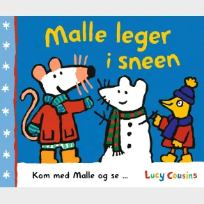 Malle leger i sneen