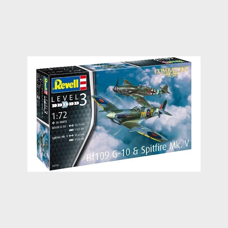 1:72 Combat Set Bf109G-10 & Spitfire Mk.V