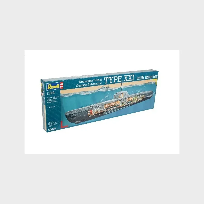 Revell - U-Boat XXI Type w, Interieur