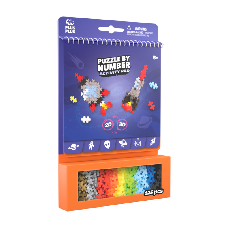 Plus-Plus aktivitetsst - Rummet, 125 stk