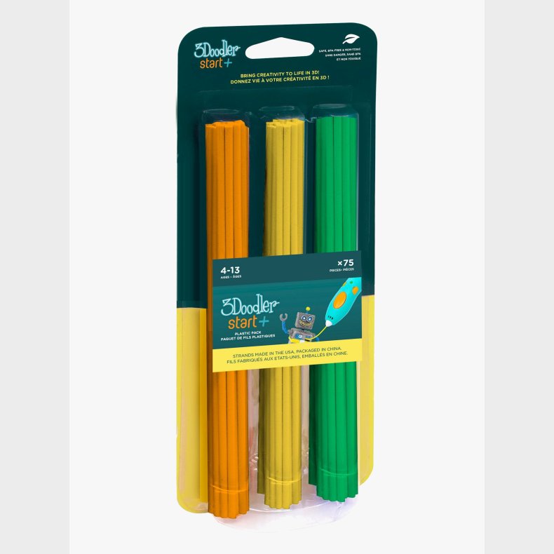 3Doodler START Mix 75-Pack Blyant, Orange/Gul/Gr�n