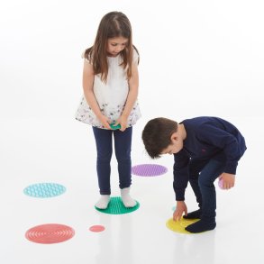 tickit | SiliShapes taktilskiver, 10 stk