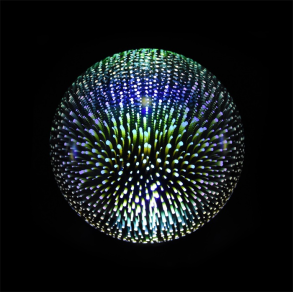 Robetoy | 3D glas lampe m. LED lys