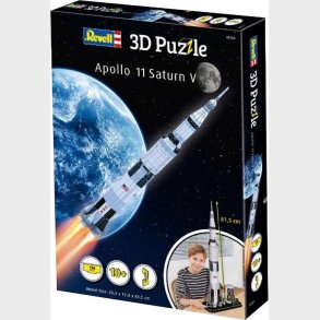 Revell 3d Puzzle -  Apollo 11 Saturn V - 136 Brikker - 81,5 Cm