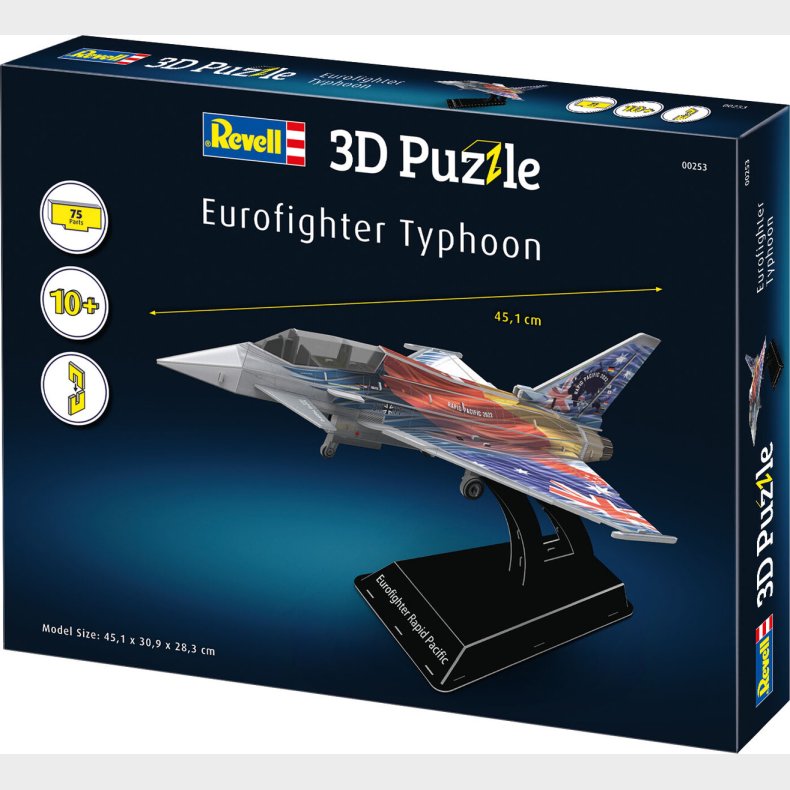 3d Puzzle Eurofighter Typhoon 'rapid Pacific' - 00253 - Revell