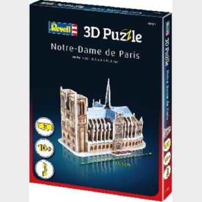 Revell 3d Puzzle - Notre Dame - 39 Brikker - 15 Cm