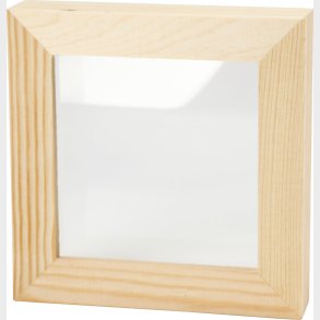 3d Ramme Med Glas - D 2,5 Cm - Str. 12,3x12,3 Cm - 1 Stk.