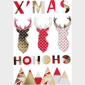 Juleklistermrker - 3d Rensdyr - 15 Klistermrker