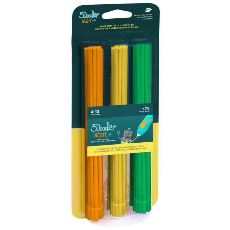 3Doodler Start+ | Refill farvemix 2, 75 stk