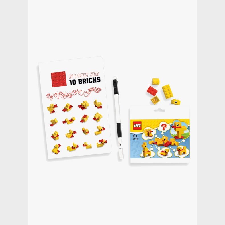 LEGO Duck Build Notesbog med Gel�pen
