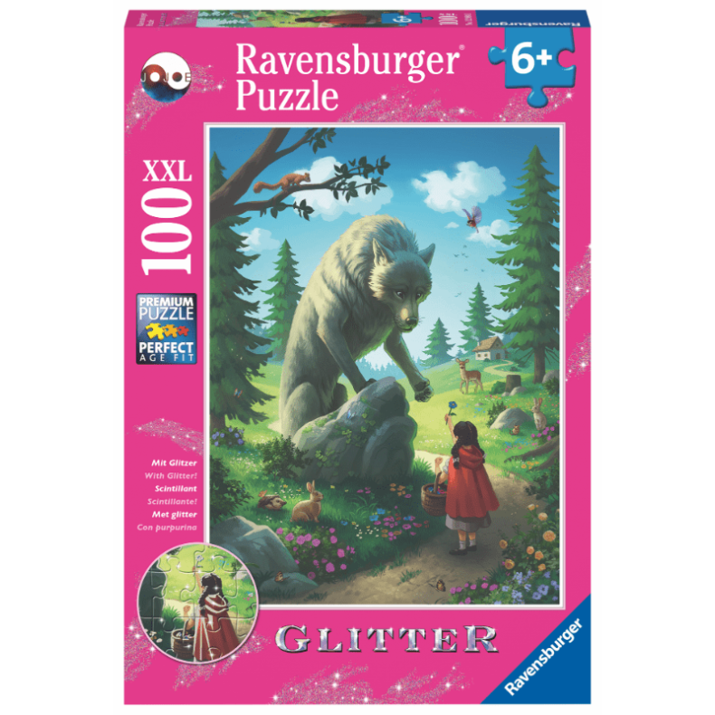 Puslespil Den Lille Rdhtte & Ulven 100 Brikker  - Legekammeraten.dk