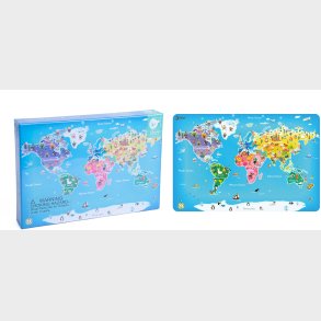 Classic World Verdenskort Puslespil 48 Brikker