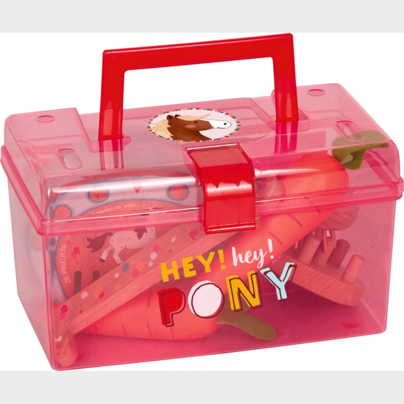 Striglekasse inkl. tilbehr, 9 dele