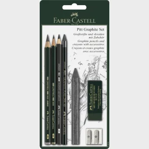 Blyant st pitt Faber-Castell 9000 jumbo pen spids visk kul